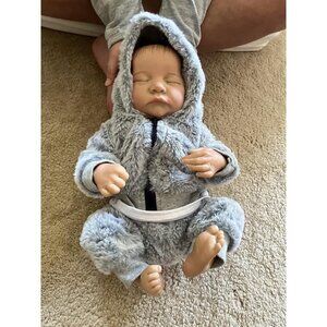 🆕17inch Full Body Vinyl Newborn Baby Dolls Poseable Limbs Leo Reborn Boy